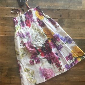 NWT Dolce & Gabanna Size 8 White Floral Dress 2019